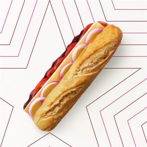 Chipotle Cheese & Red Pepper Hot Baguette